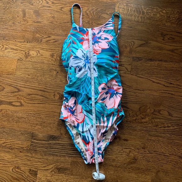 Kona Sol Floral Print One Piece Swimsuit - Picture 7 of 7